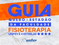 Pelo terceiro ano consecutivo, o curso de Fisioterapia da UNIFEV obteve quatro estrelas (de 1 de 5), em recente avaliação do Guia da Faculdade, do jornal O Estado de São Paulo, em parceria com a Quero Educação (Foto: Divulgação)