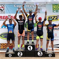 A equipe de ciclismo da SEL/Unifev/Poty, continua firme nas competições regionais (Foto: Prefeitura de Votuporanga)