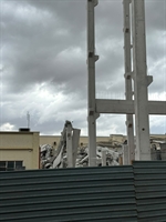 Ventania derruba parte da estrutura do novo Hospital Materno-Infantil de Votuporanga
