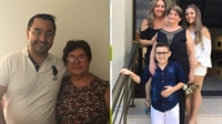  Dr. Badie e sua mãe Leida; Tatiana sua mãe Marli e seus filhos Lara e João Pedro (Arquivo pessoal)