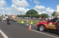 Motociclista morreu no local do acidente após cair sozinho na rodovia e ser atropelado por caminhão — Foto: Arquivo Pessoal