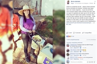 Vendedora de picolé fez a postagem falando sobre o episódio (Foto: Reprodução/Facebook)