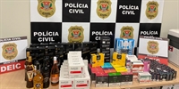 Os policiais receberam informações sobre uma carreta vinda do Paraguai com o objetivo de levar produtos contrabandeados para Uberlândia (Foto: Divulgação)