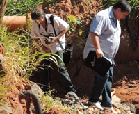 Corpo foi encontrado em córrego ao lado da rodovia SP-320