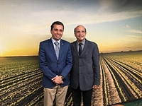 O Prefeito João Dado esteve com o Deputado Federal Fausto Pinato, em seu novo gabinete como Presidente da Comissão de Agricultura (Foto: Prefeitura de Votuporanga)