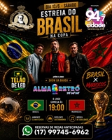 Bar Dom Pedro e Cidade 94,7 FM promovem evento especial para estreia do Brasil na Copa do Mundo 2026