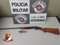 Policiais Militares prenderam em Nhandeara um ladrão que furtou implementos agrícolas, arma de fogo e munições de uso restrito  (Foto:Divulgação/PM)