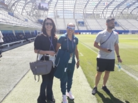 Marta reconhecimento Estádio dos Alpes Grenoble Seleção — Foto: Denise Thomaz Bastos / GloboEsporte.com