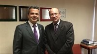 O prefeito Dado esteve com o deputado federal Antônio Bulhões (Foto: Divulgação/Prefeitura de Votuporanga)