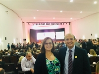  Prefeito João Dado e a Primeira-Dama e Presidente do Fundo Social de Solidariedade, Mônica Pesciotto de Carvalho (Foto: Prefeitura de Votuporanga)