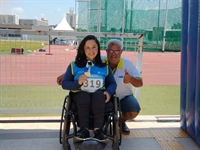 Flávia conquistou a sua posição no pódio no meio de 20 competidoras e somente ela e a atual campeã brasileira conseguiram os índices necessários (Foto: Divulgação)