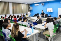 O bate-papo permitiu aos estudantes conhecer e perceber a importância dos direitos humanos na vida em sociedade (Foto: Prefeitura de Votuporanga)