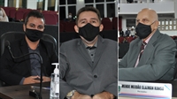 Carlim Despachante e Professor Djalma apresentaram suas justificativas sobre a “CPI do fura-fila”; Meidão se calou (na foto, da esq. para dir.) (Fotos: A Cidade)