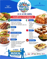 Cardápio da Festa das Nações já está disponível nos canais oficiais da Prefeitura de Votuporanga