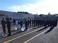 Cerimônia de matrícula da 49ª Turma de Atiradores do Tiro de Guerra foi realizada na sede do TG (Foto: Prefeitura de Votuporanga)