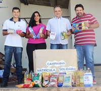 A doação foi recepcionada pelo provedor do Hospital, Luiz Fernando Góes Liévana e direcionada para o Serviço de Nutrição e Dietética (Foto: Divulgação/Santa Casa de Votuporanga)