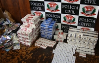 Materiais contrabandeados e dinheiro foram apreendidos pela Dise