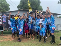 O time Unidos da Sul foi o grande campeão do torneio Amadorzão 2022, em homenagem ao Betão (Foto: A Cidade)