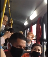 Vídeo feito por moradores da zona Norte mostra a superlotação do transporte coletivo de Votuporanga