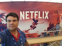 Visita: professor-mestre Raynner Antonio Toschi Silva, na Netflix, no Estados Unidos (Foto: Arquivo Pessoal)