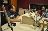 Candidato fez o desafio ao vivo durante entrevista ao Grupo Cidade 
