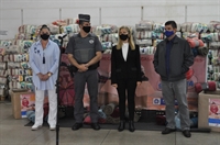 Vereadora Sueli Friósi (Avante), capitão da PM André Navarrete, 1ª dama Rose Seba e o dr. Luciano Melo estavam presentes no lançamento (Foto: A Cidade)