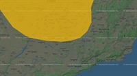 Com apenas 5% de probabilidade de chuva, as temperaturas começam a cair hoje e podem chegar a 0 ºC no fim de semana, aponta Inpe (Foto: Cptec-Inpe)