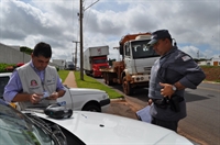 Fiscalização aconteceu ontem na avenida Nasser Marão