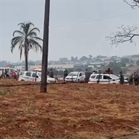 O fato foi registrado na estrada municipal Mário Dorna, região Leste do município, nas proximidades do bairro São Cosme (Foto: Contribuição/Leitor)