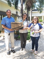 A ganhadora principal, Priscila Roberta dos Santos, levou um notebook (Foto:Santa Casa de Votuporanga)