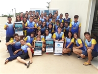 A equipe do Centro de Formação foi campeã da etapa disputada no último sábado (Foto: Divulgação)