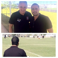 Marcelo Henrique publicou foto ao lado do técnico Tite