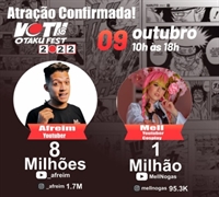 os Youtubers Afreim, que tem quase 8 milhões de inscritos e Mell Nogas, sensação das redes sociais estarão no evento (Foto: Divulgação)