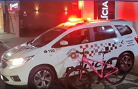 Esta foi a segunda bicicleta recuperada pelos PMs (Foto: Divulgação)