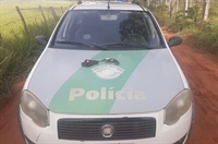  Durante as ações de segurança na zona rural de Votuporanga, policiais ambientais flagraram o suspeito com o revólver  (Foto: Divulgação)