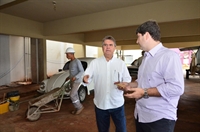 Acompanhou o prefeito o secretário Jorge Seba