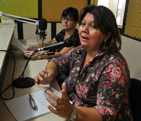 Valéria e Márcia Gianoti na Rádio Cidade