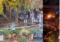 Incêndio destrói casa e deixa dois feridos após desabamento em Votuporanga