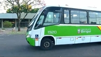 Ônibus de transporte coletivo volta a funcionar em Birigui (Foto: Reprodução/TV TEM)