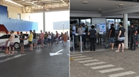 Reabertura dos supermercados atraiu consumidores, gerou filas longas nas entradas de algumas unidades e carrinhos lotados (Fotos: A Cidade)