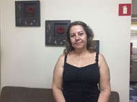 A presidente da Academia de Letras de Votuporanga, Célia Sarkis, falou com o A Cidade sobre a inauguração de hoje (Foto: Gabriele Reginaldo/A Cidade)