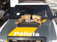 Droga foi encontrada durante fiscalização rotineira da polícia — Foto: Arquivo Pessoal