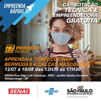 A oficina é gratuita e será realizada presencialmente de 12 de julho a 10 de agosto (Imagem: Divulgação)