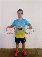 O campeão de tênis de mesa dos Jogos Regionais de Andradina, Arthur Morialli