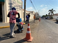 Empresa contratada para a obra já iniciou os serviços que serão executados na rua Acre, desde a rua Pernambuco até a rua Minas Gerais (Foto: Saev)