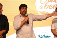 Gustavo Gallo participou na quarta de seu primeiro evento como superintendente da Saev e, é claro, foi questionado sobre a falta d’água (Foto: A Cidade)