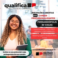 São 30 vagas disponíveis para cursos profissionalizantes, visando a capacitação desses jovens (Foto: Divulgação)