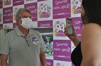 O candidato Jorge Seba apresentou propostas para a crise hídrica no município e para o entorno da represa (Foto: A Cidade)