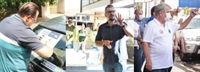 Hery Kattwinkel, João Garcia e Jorge Seba investem no corpo a corpo na reta final (Foto: Divulgação de campanha)