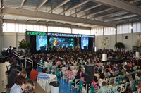 Milhares de educadores de mais de 100 cidades da região participam do Cienp em Votuporanga; evento termina no final da tarde desta sexta-feira (28) (Foto: A Cidade)